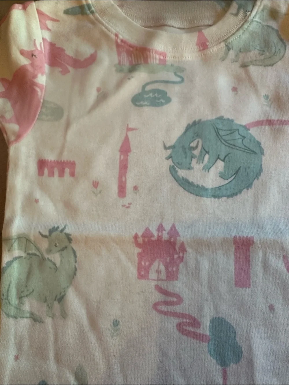 Carter's Mint Green & Light Pink Unicorn Short Pajama Set